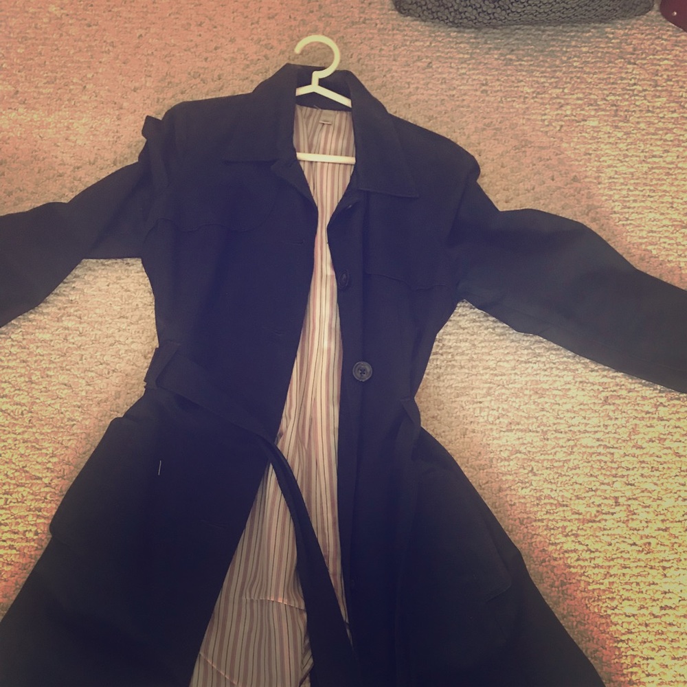 Black Ladies Spring Trench coat
